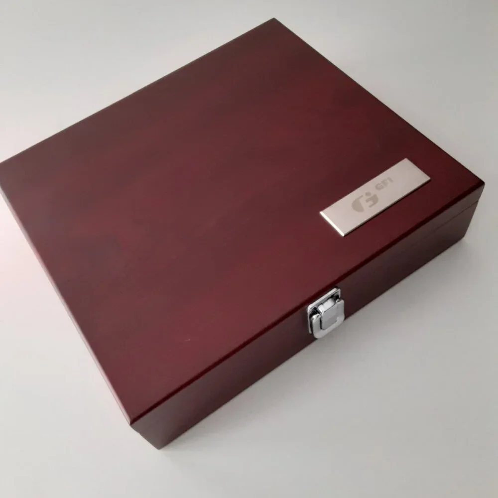 Leeds -Fancy Wine opener Set 1400-86WD Executive Wine Collectors Set Woo…